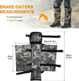 Snake Gaiters Leg Guards - Camo