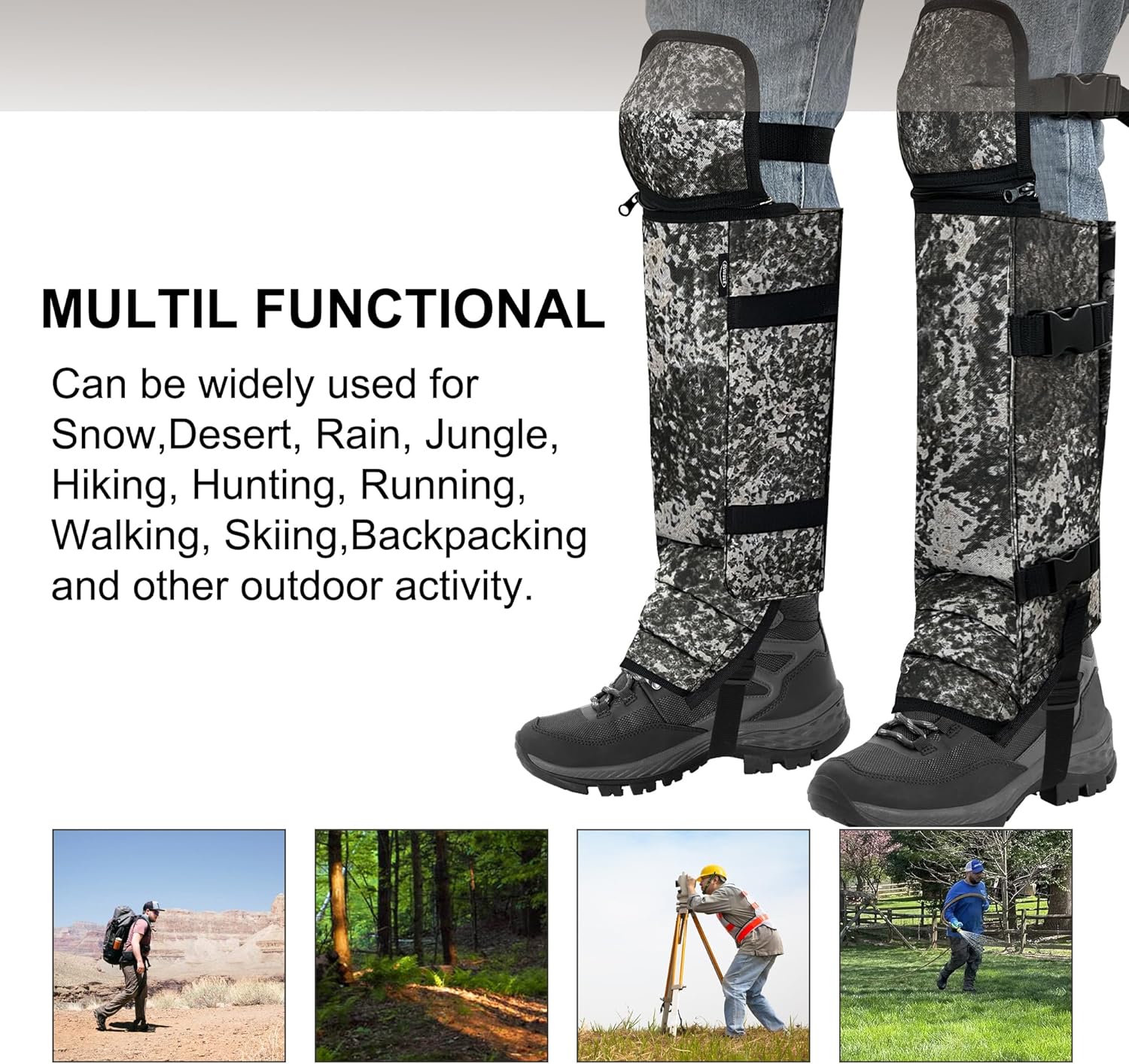 Snake Gaiters Leg Guards - Camo