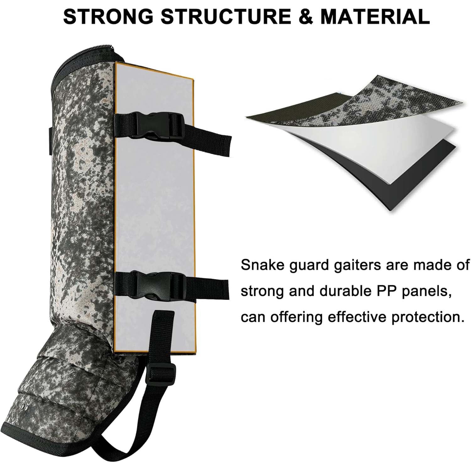 Snake Gaiters Leg Guards - Camo