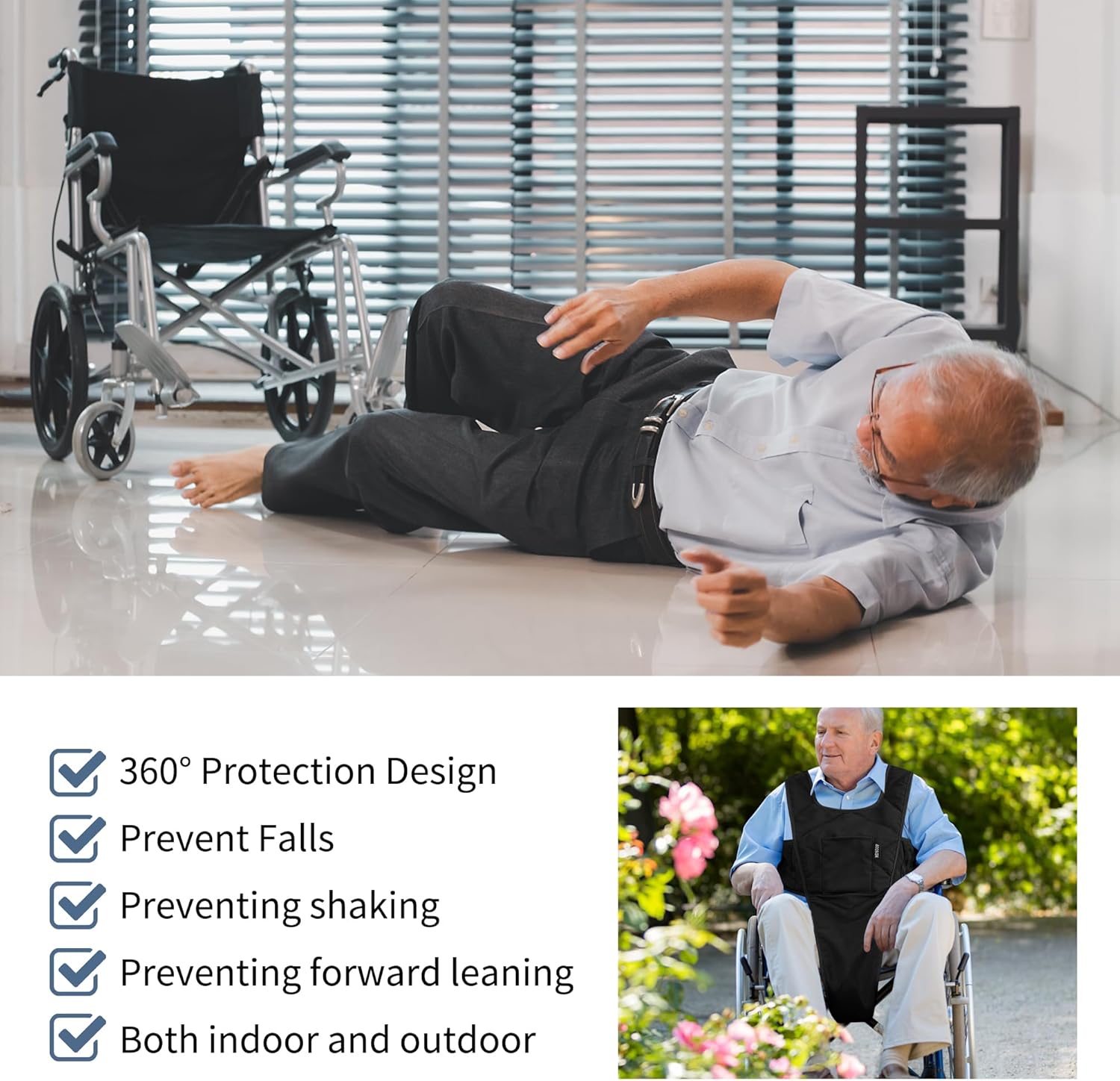 Adjustable Wheelchair Safety Belt