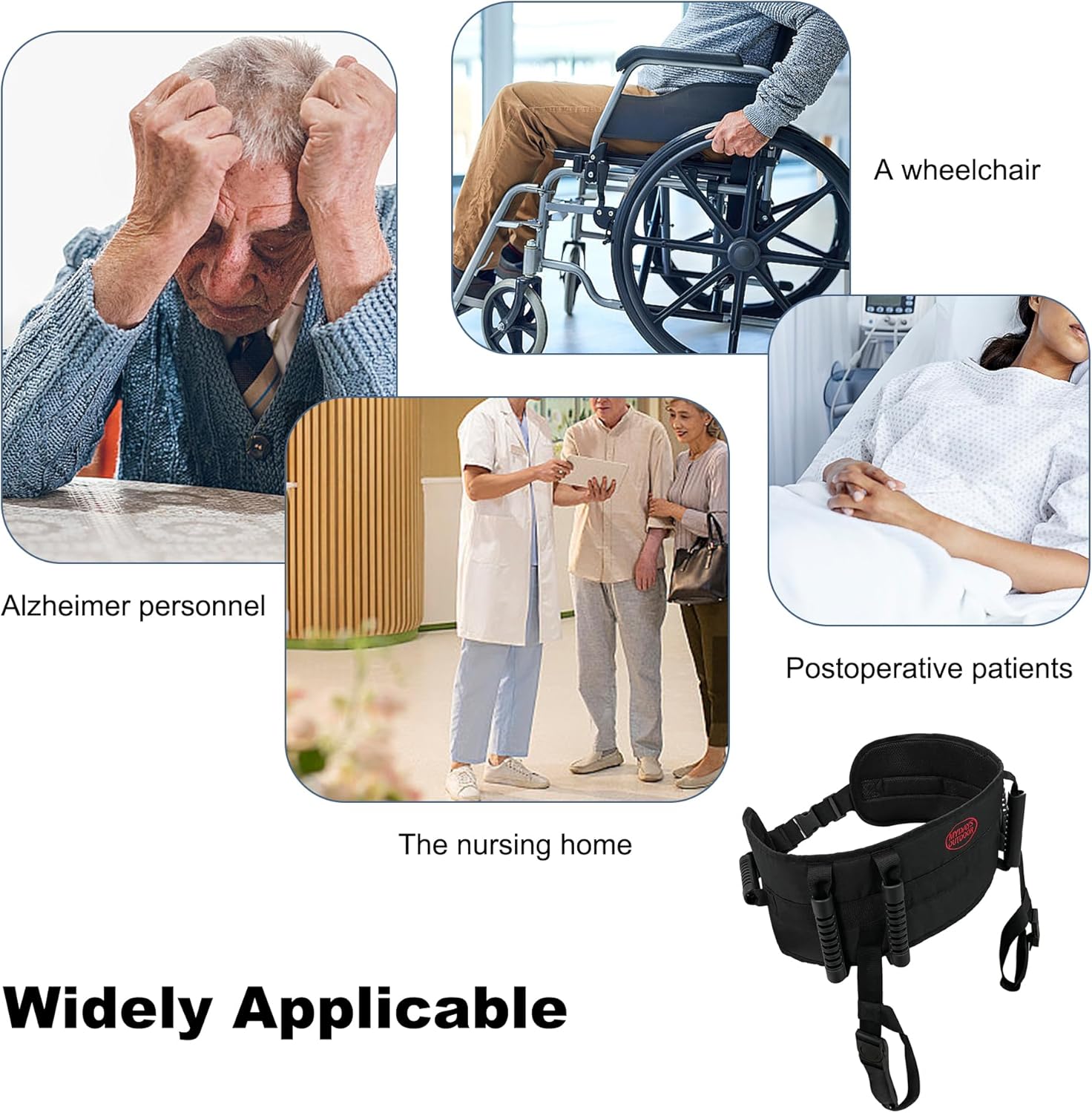 Adjustable Medical Transfer Belt - Mydays