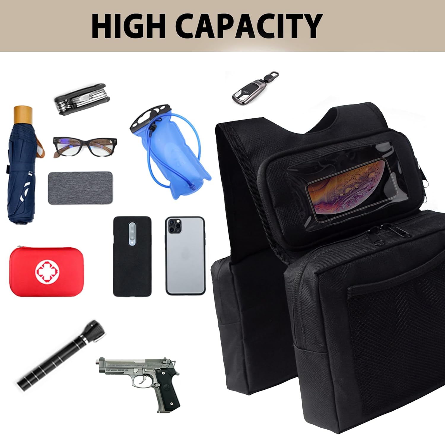 ATV Saddle Bag Cargo Tank Storage Luggage - Mydays