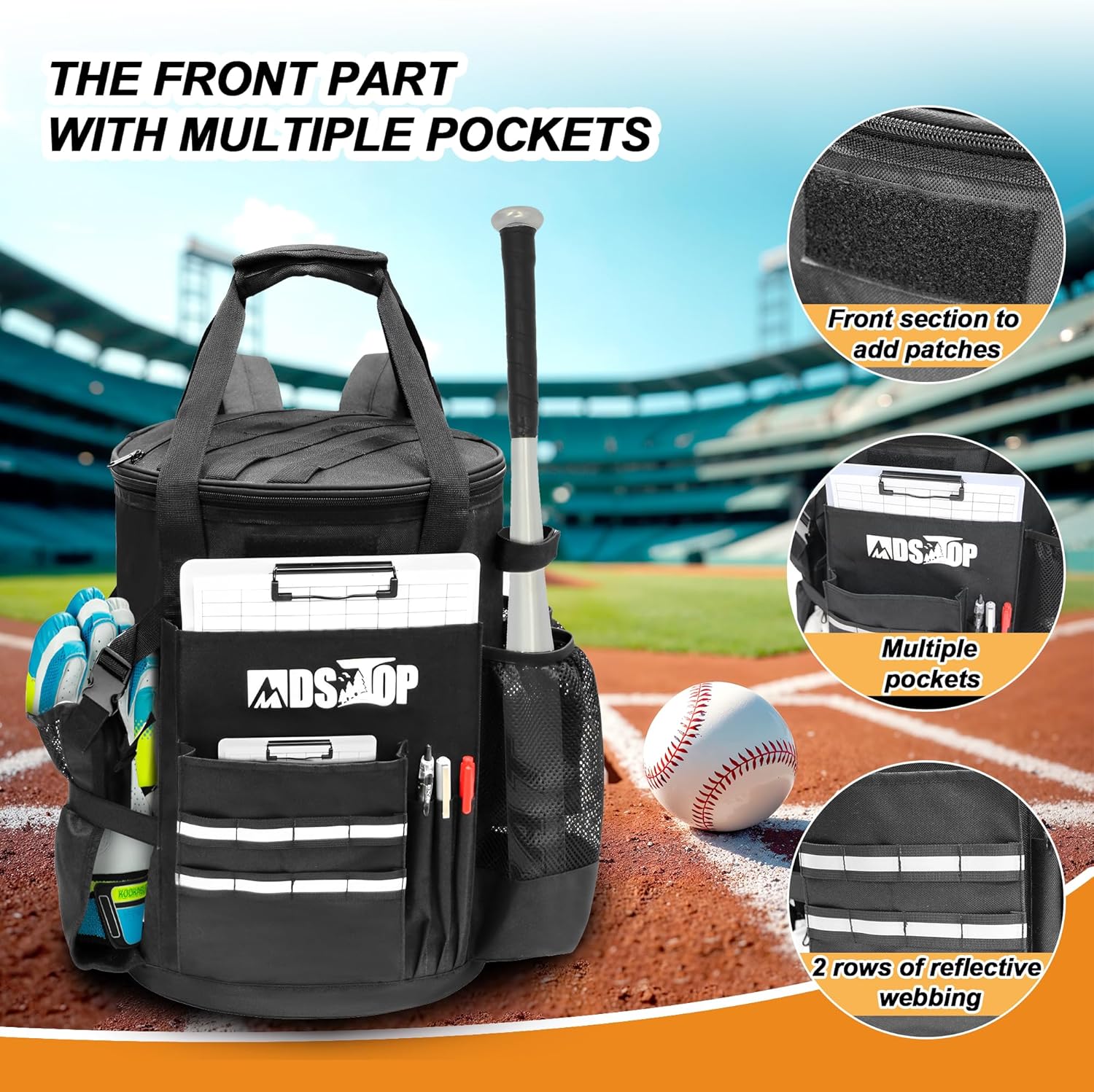 Baseball Coach Accessories Storage Pouch - Mydays