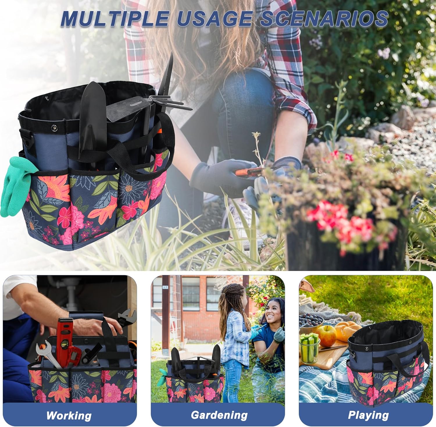 Canvas Garden Tool Tote Bag - Mydays