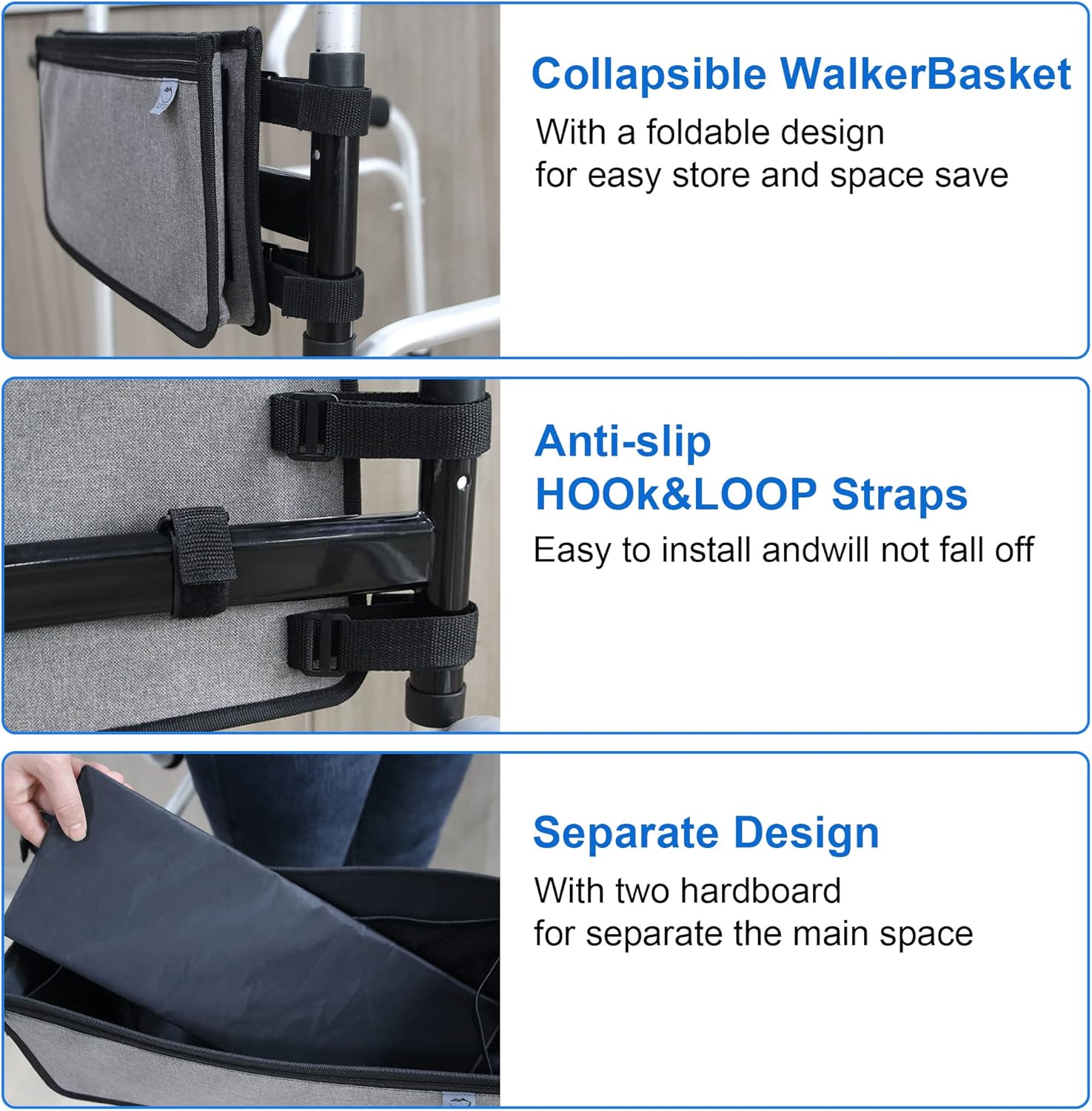 Foldable Walker Organizer Basket - Mydays