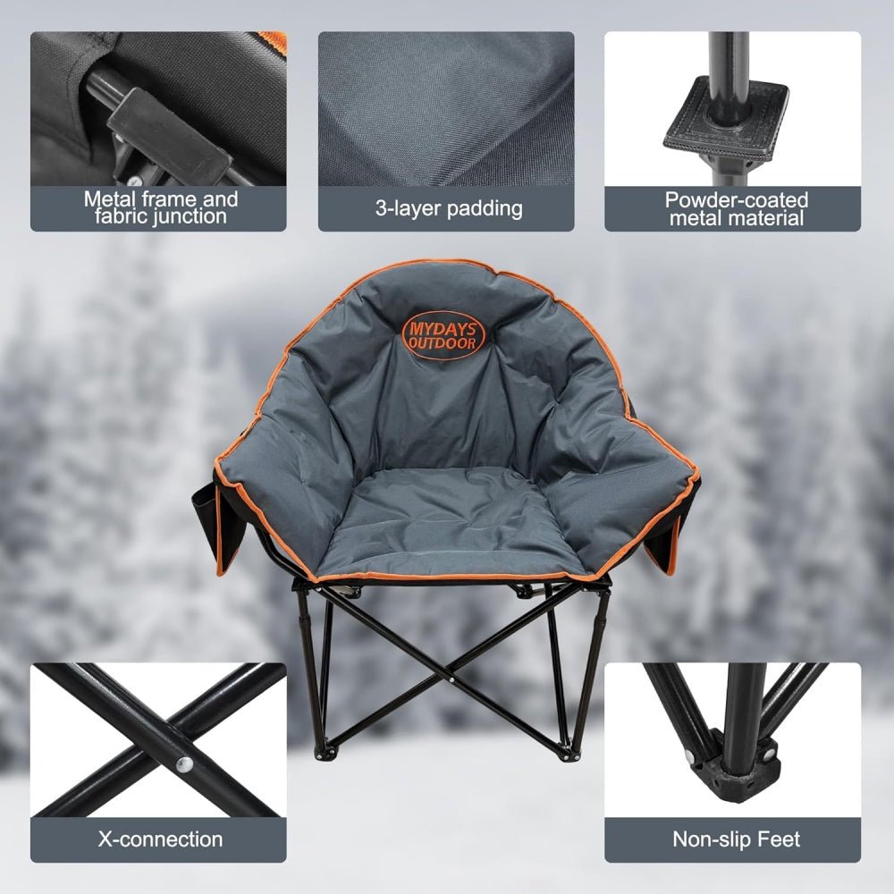 Oversized Heated Camping Chair - Mydays